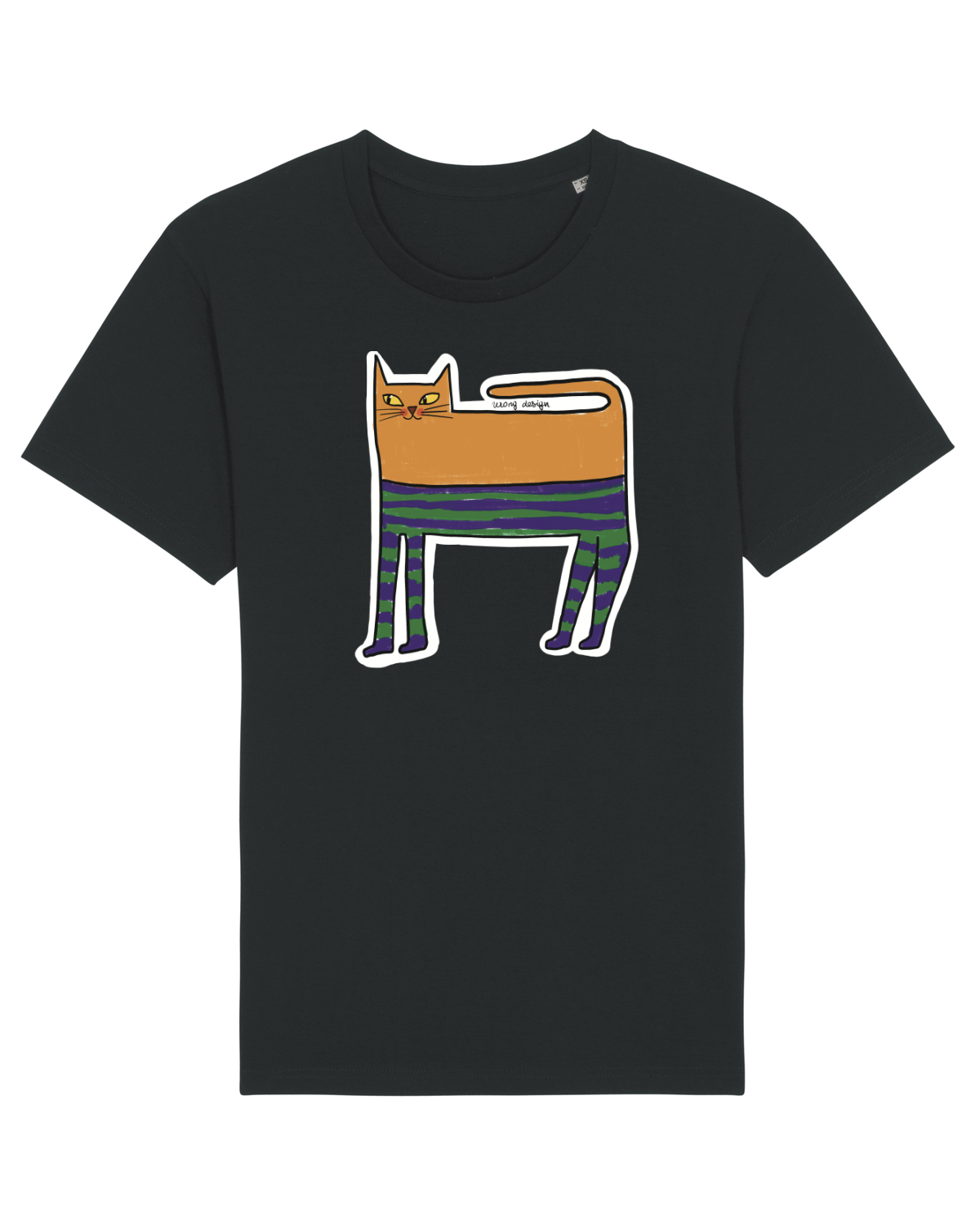 Tricou mânecă scurtă Unisex Rocker Black