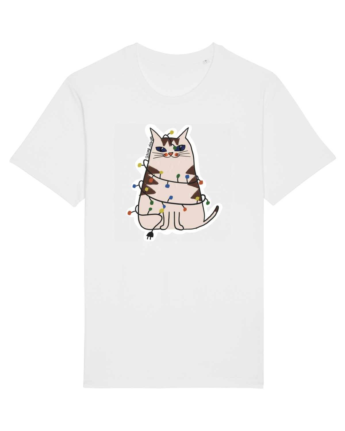 Tricou mânecă scurtă Unisex Rocker White