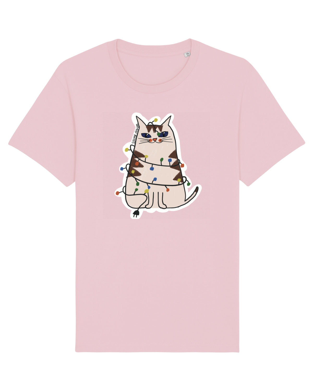 Tricou mânecă scurtă Unisex Rocker Cotton Pink