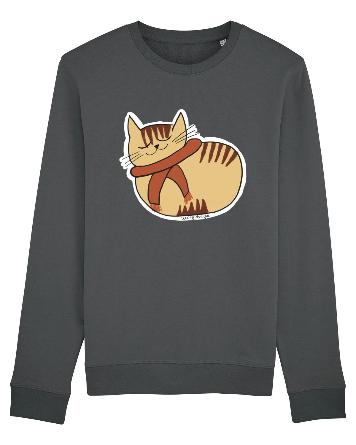 Bluză mânecă lungă Unisex Rise Anthracite