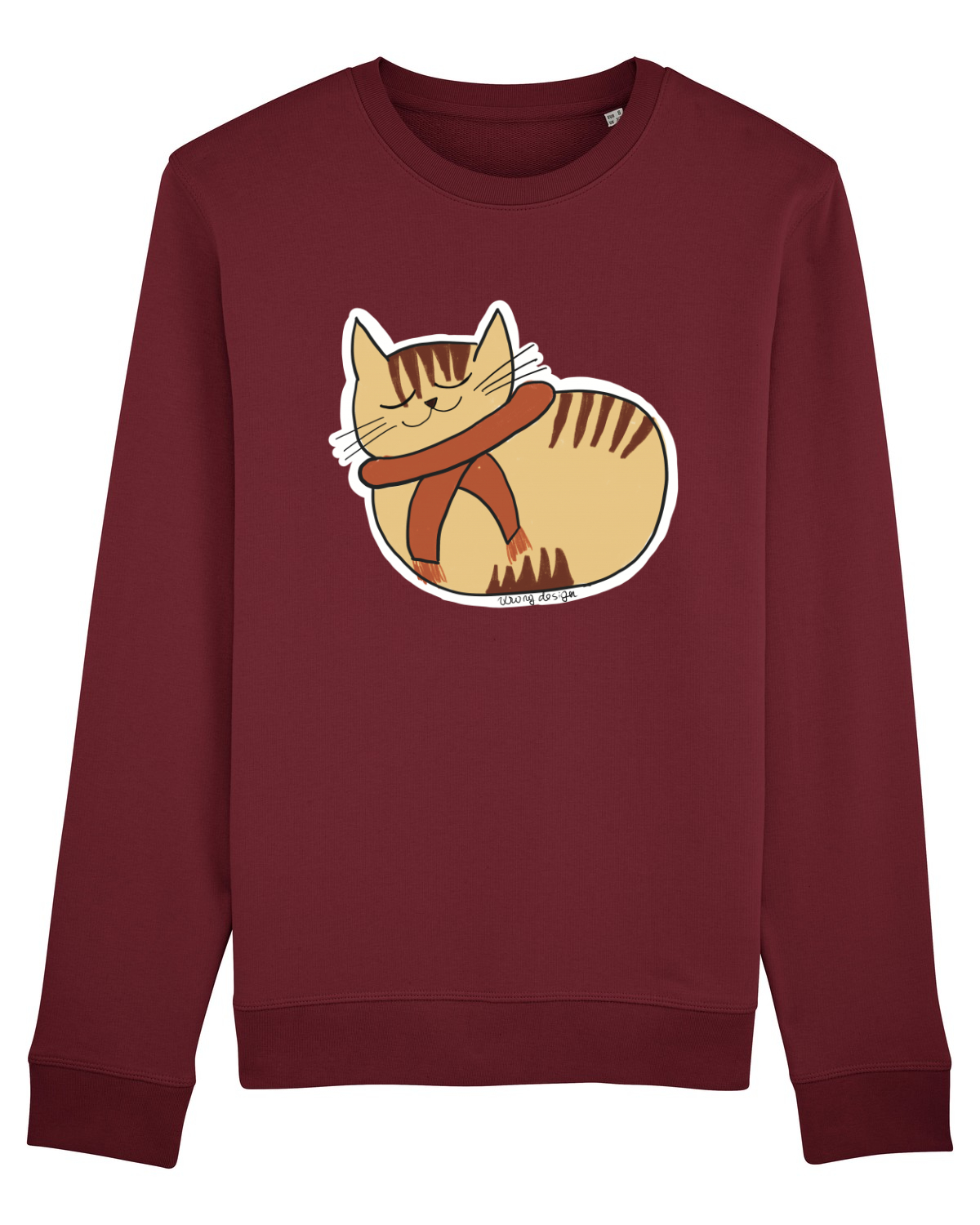 Bluză mânecă lungă Unisex Rise Burgundy