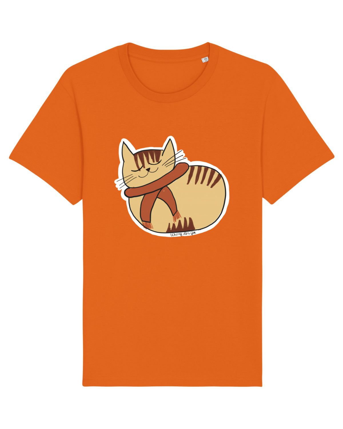 Tricou mânecă scurtă Unisex Rocker Bright Orange