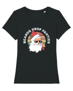 amuzant de Craciun - Beards drop panties Tricou mânecă scurtă guler larg fitted Damă Expresser