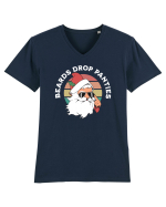 amuzant de Craciun - Beards drop panties Tricou mânecă scurtă guler V Bărbat Presenter