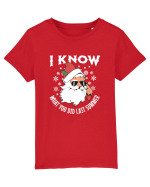 amuzant de Craciun - I know what you did last summer  Tricou mânecă scurtă  Copii Mini Creator
