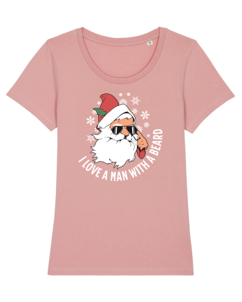 amuzant de Craciun - I love a man with a beard  Canyon Pink