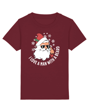 amuzant de Craciun - I love a man with a beard  Burgundy