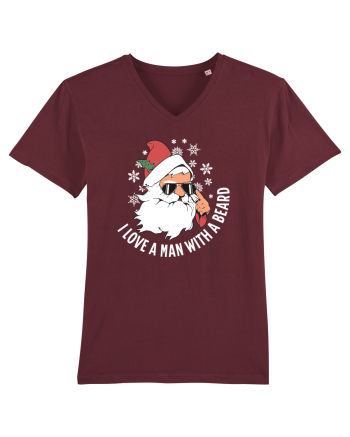 amuzant de Craciun - I love a man with a beard  Burgundy