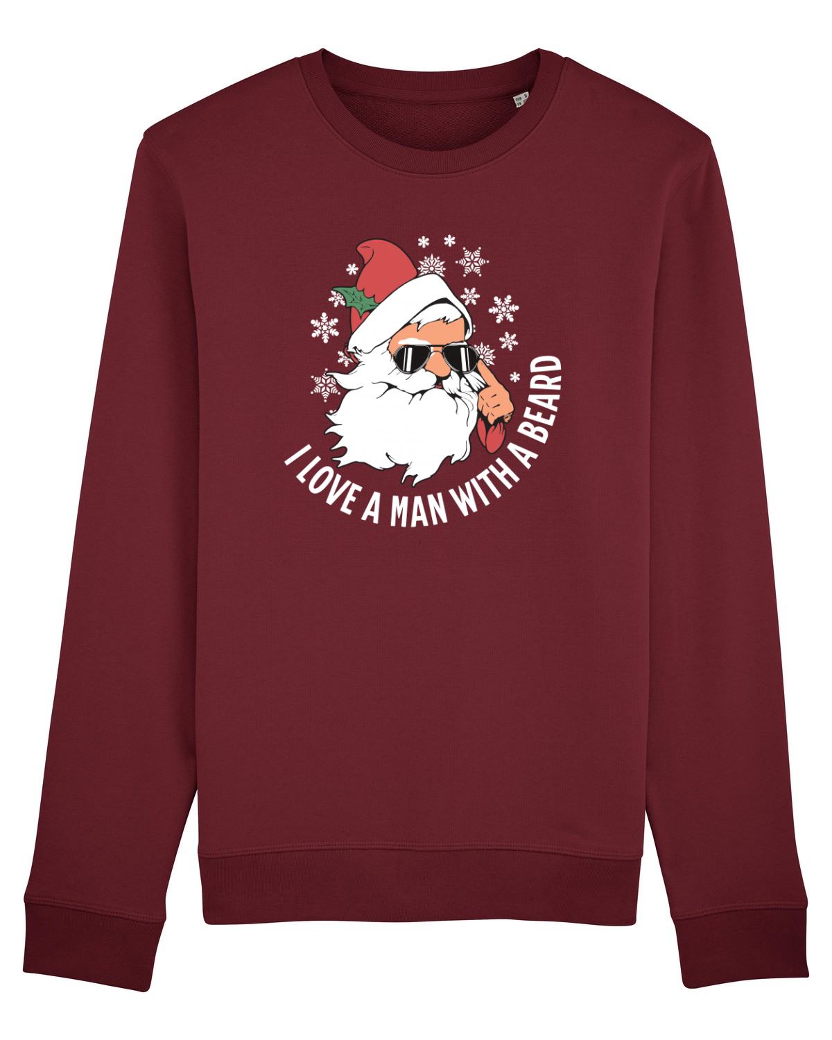 Bluză mânecă lungă Unisex Rise Burgundy