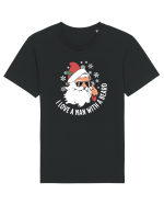 amuzant de Craciun - I love a man with a beard  Tricou mânecă scurtă Unisex Rocker