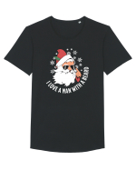 amuzant de Craciun - I love a man with a beard  Tricou mânecă scurtă guler larg Bărbat Skater