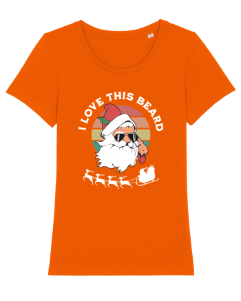 amuzant de Craciun - I love this beard  Bright Orange