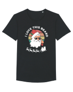 amuzant de Craciun - I love this beard  Tricou mânecă scurtă guler larg Bărbat Skater