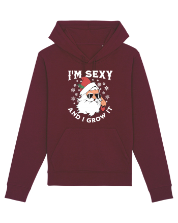 amuzant de Craciun - I'm sexy and I grow it  Burgundy