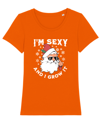 amuzant de Craciun - I'm sexy and I grow it  Bright Orange