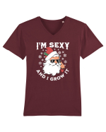 amuzant de Craciun - I'm sexy and I grow it  Tricou mânecă scurtă guler V Bărbat Presenter