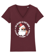 amuzant de Craciun - Let it grow  Tricou mânecă scurtă guler V Damă Evoker