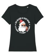 amuzant de Craciun - Let it grow  Tricou mânecă scurtă guler larg fitted Damă Expresser