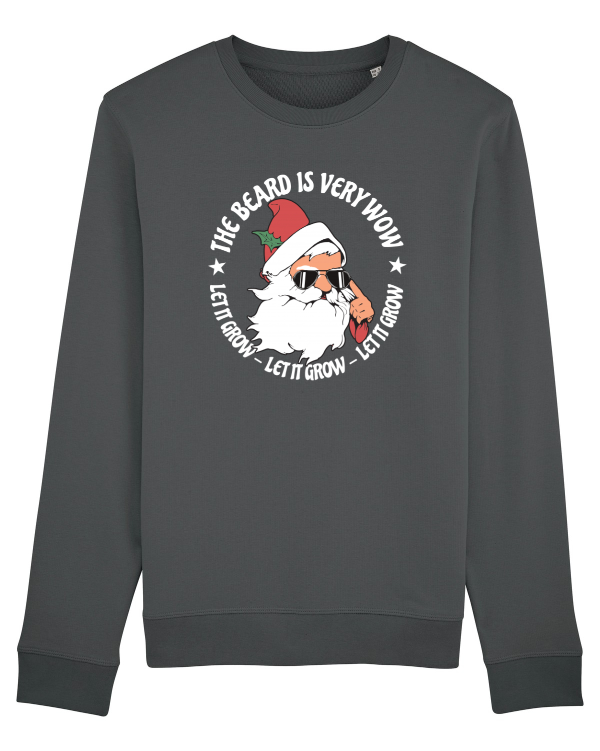 Bluză mânecă lungă Unisex Rise Anthracite