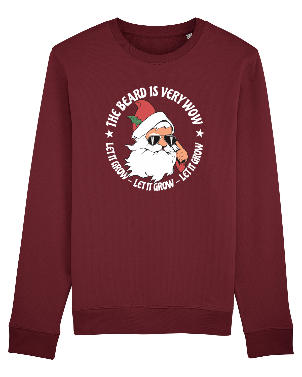 Bluză mânecă lungă Unisex Rise Burgundy