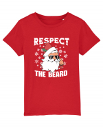 amuzant de Craciun - Respect the beard  Tricou mânecă scurtă  Copii Mini Creator