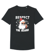 amuzant de Craciun - Respect the beard  Tricou mânecă scurtă guler larg Bărbat Skater