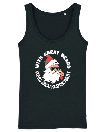 amuzant de Craciun - With great beard comes great responsibility  Black
