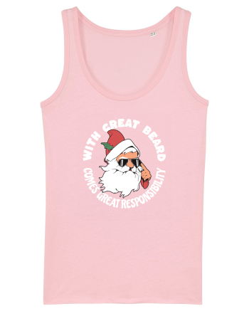 amuzant de Craciun - With great beard comes great responsibility  Cotton Pink