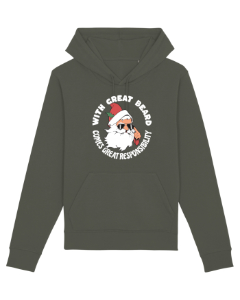 amuzant de Craciun - With great beard comes great responsibility  Khaki