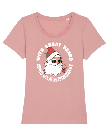 amuzant de Craciun - With great beard comes great responsibility  Canyon Pink
