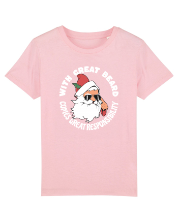 amuzant de Craciun - With great beard comes great responsibility  Cotton Pink
