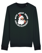 amuzant de Craciun - With great beard comes great responsibility  Bluză mânecă lungă Unisex Rise