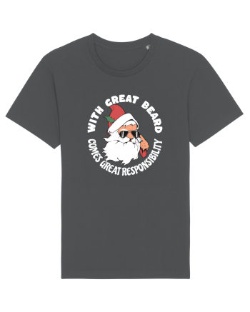 amuzant de Craciun - With great beard comes great responsibility  Anthracite