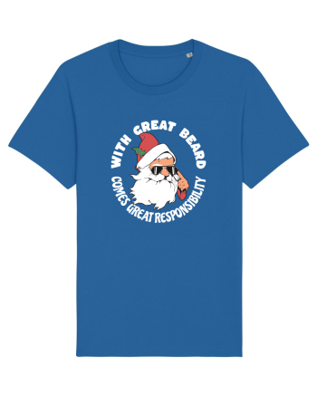amuzant de Craciun - With great beard comes great responsibility  Royal Blue