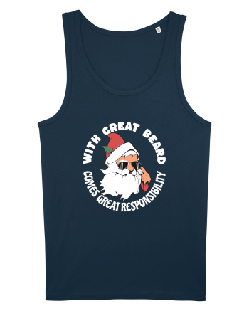 amuzant de Craciun - With great beard comes great responsibility  Navy