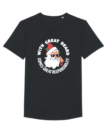 amuzant de Craciun - With great beard comes great responsibility  Black