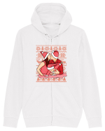pentru Craciun in familie - Christmas kiss Hanorac cu fermoar Unisex Connector