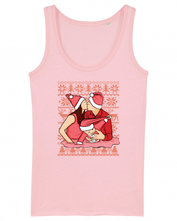 pentru Craciun in familie - Christmas kiss Cotton Pink