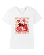 pentru Craciun in familie - Christmas kiss Tricou mânecă scurtă guler V Bărbat Presenter