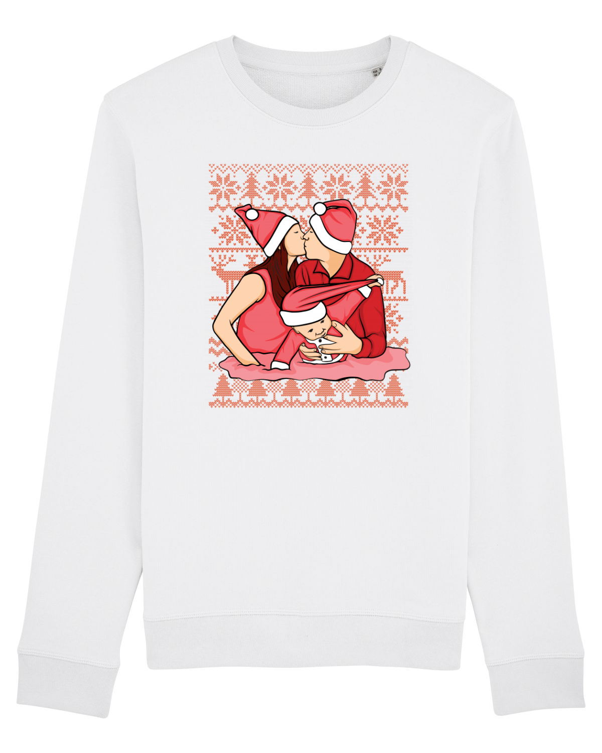 Bluză mânecă lungă Unisex Rise White
