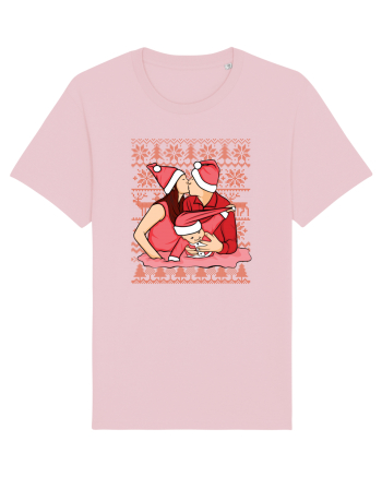 pentru Craciun in familie - Christmas kiss Cotton Pink