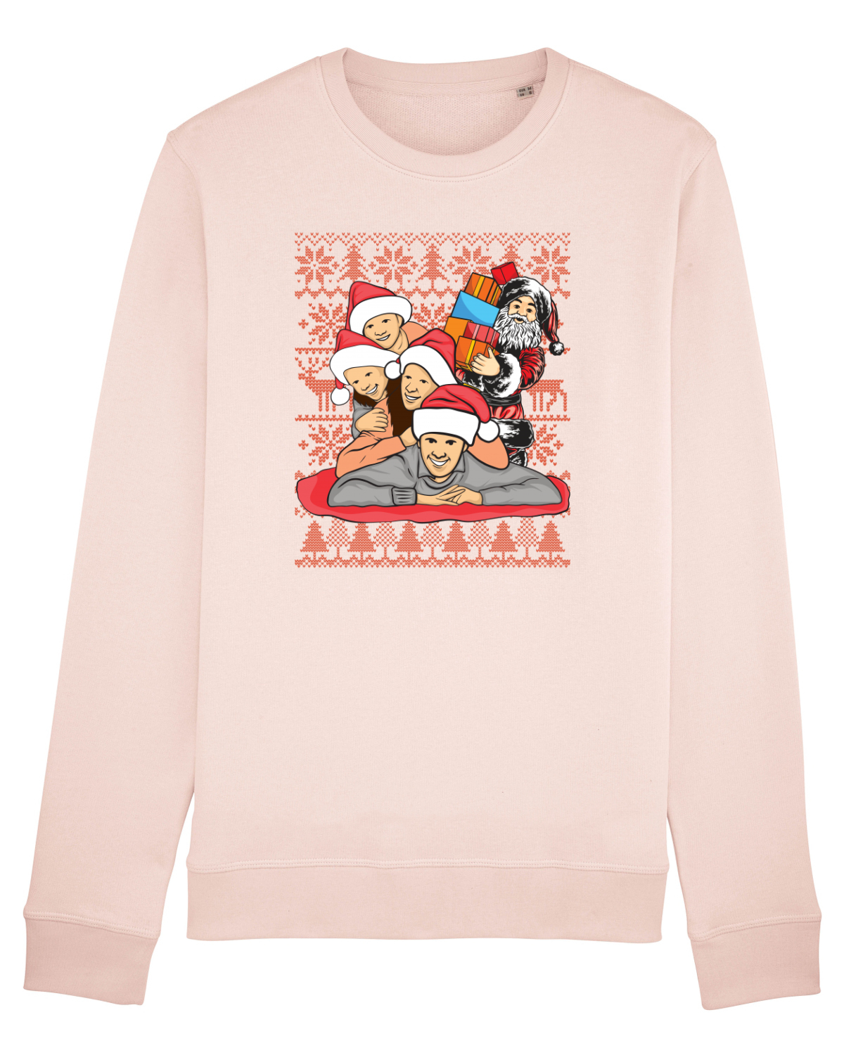 Bluză mânecă lungă Unisex Rise Candy Pink
