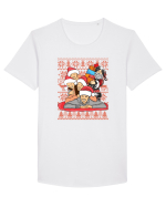 pentru Craciun in familie - Christmas surprise Tricou mânecă scurtă guler larg Bărbat Skater