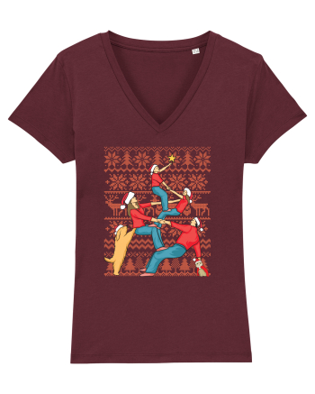 pentru Craciun in familie - Christmas together Burgundy