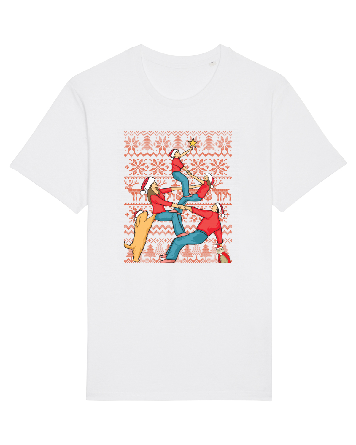Tricou mânecă scurtă Unisex Rocker White