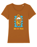 Beer Hug Tricou mânecă scurtă guler larg fitted Damă Expresser