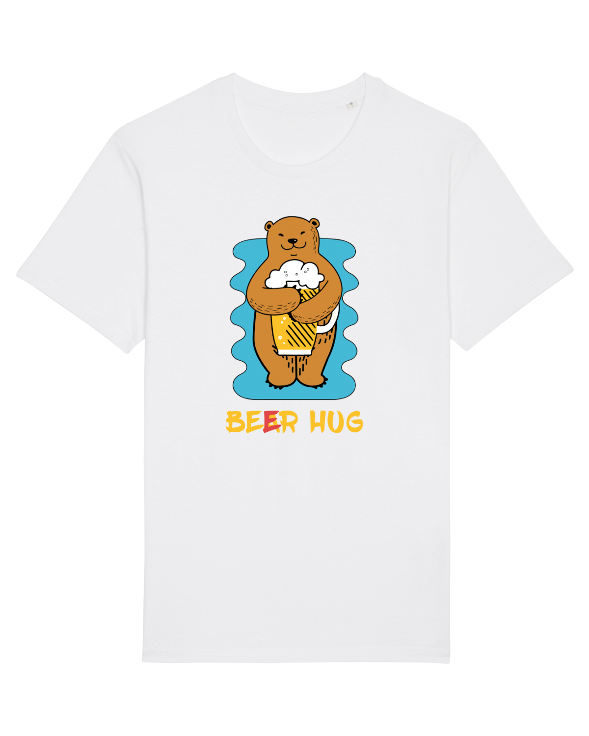 Tricou mânecă scurtă Unisex Rocker White