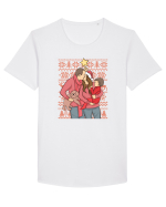 pentru Craciun in familie - Our silent night Tricou mânecă scurtă guler larg Bărbat Skater