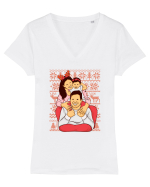 pentru Craciun in familie - Spirit of Christmas Tricou mânecă scurtă guler V Damă Evoker