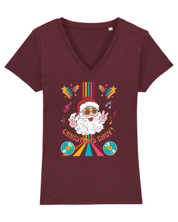 retro de Craciun - Christmas baby Burgundy